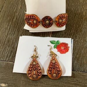 Artisan Brown and Gold Bracelet Set